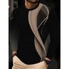 Men's Striped Top Fashion Versatile Long Sleeve Casual Comfort Pullovers Long Sleeves Men’s