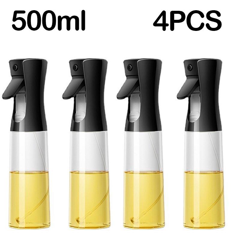 200/300/500ml Oil Spray Bottle Home Kitchen Cooking Oil Dispenser Fitness Fat Loss Camping BBQ Baking Vinegar Soy Sauce Sprayer