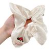 Adjustable Bows Scarf Hair Tie For Women Korean Style Headbands Soft Fabric Scrunchie Ponytail Holder Elegant Hair Jewelry