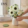 Realistic Silk Flowers for Wedding Centerpieces Sunflower Artificial Flowers, Fake Bouquet Home, Rustic Faux Arrangements Table Decor Fabric