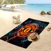 Asciugamano da Spiaggia Stampato Manchester United Asciugamano Morbido ad Asciugatura Rapida Coperta da Spiaggia Rettangolare Grande Portatile per Viaggi Piscina