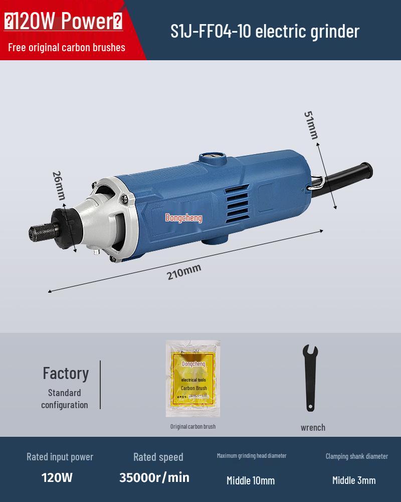 220V Electric Grinder & Polisher for Wood Carving and Internal Grinding