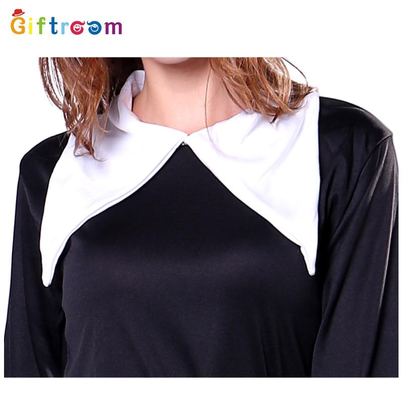 Easter Costume White and Black Dress Witch Cosplay Witch Suit Stage Costume