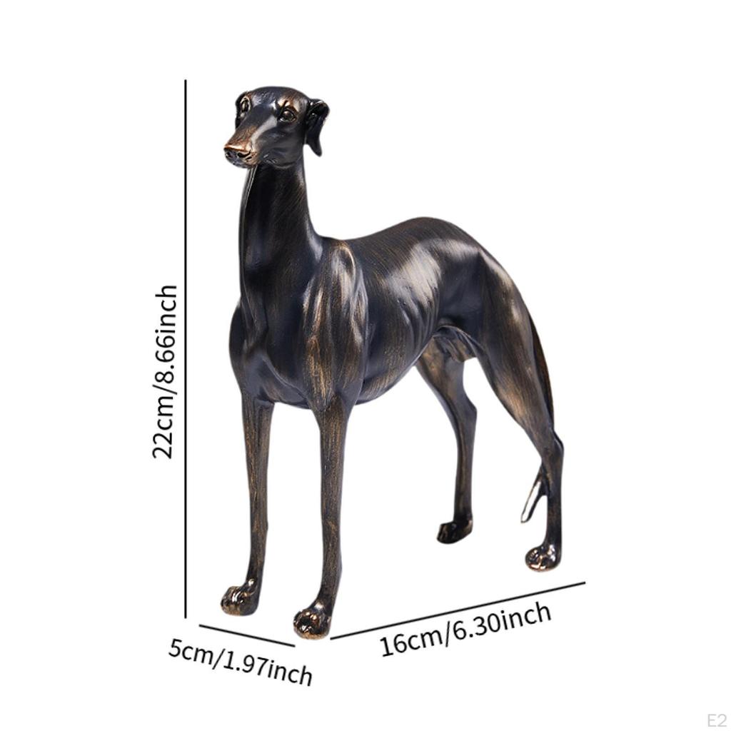 Heart Sculpture Desktop Ornament Collectible Minimalist Decorative Figurine Modern Statue Greyhound