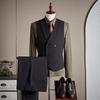 Luxury Men's Custom Suit Set - Tencel Cotton Wool Blend, Fine Twill Fabric, Business Formal Wear.