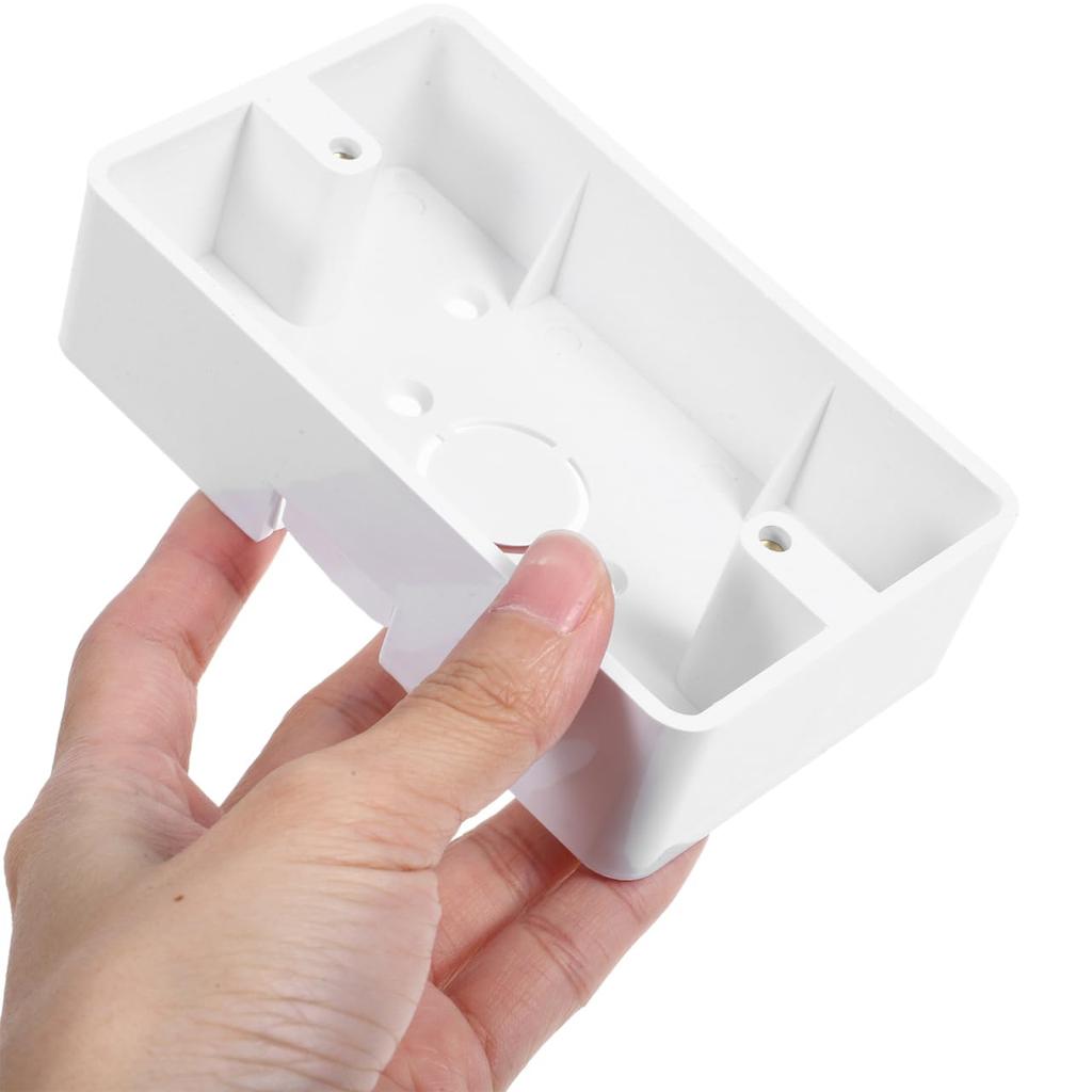 DOITOOL Surface Mount Outlet Box : 5 Pack Plastic Electrical Junction Boxes Electrical Outlet Box Single Gang Low Voltage Surface Mount Backbox -