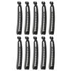 10PCS Sweet Banana Hair Clip Elegant Flexible Banana Clip Ponytail Holder  For Women