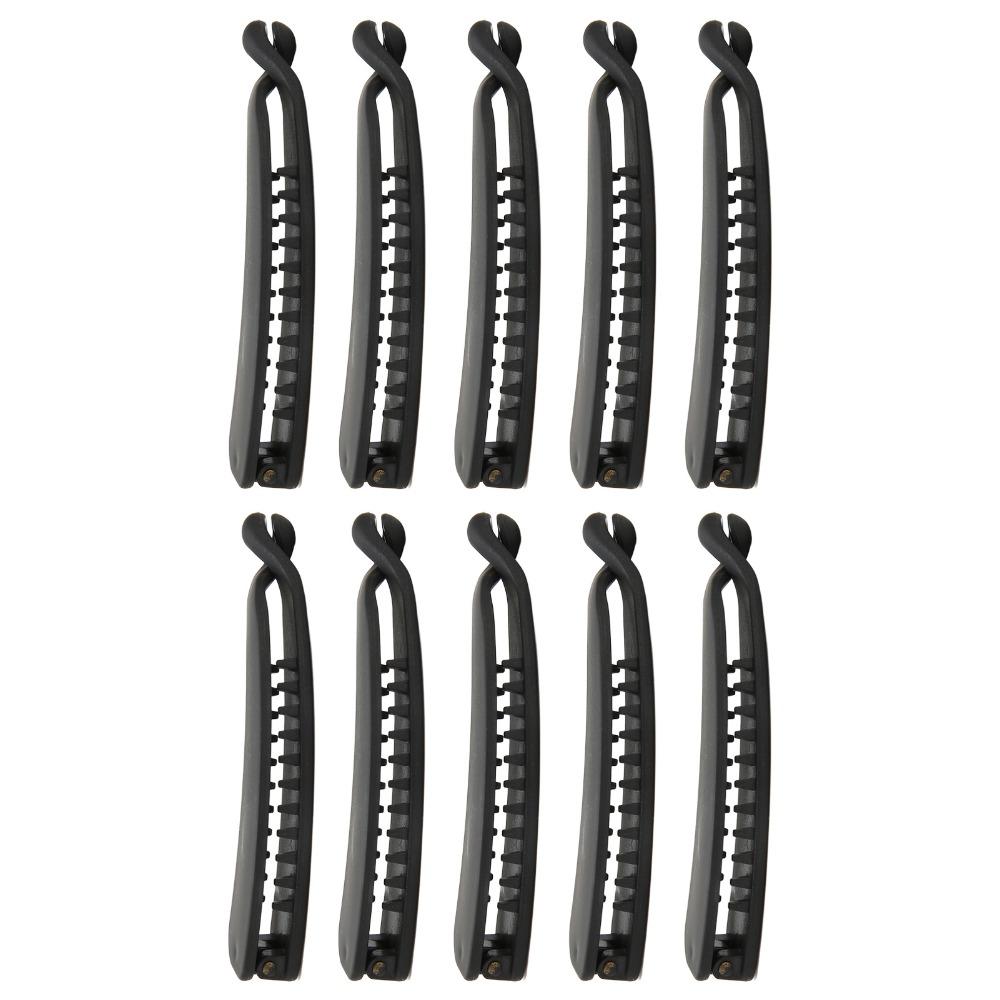 10PCS Sweet Banana Hair Clip Elegant Flexible Banana Clip Ponytail Holder  For Women