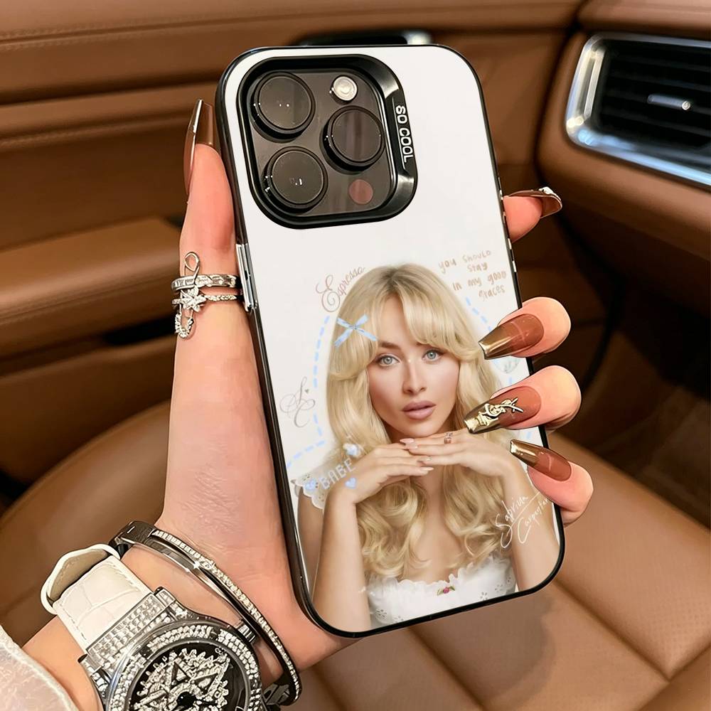 Singer S-Sabrina C-Carpenter  Phone Case For IPhone17  16 11 12 13 14 15 16 Pro Max Plus Cover Colored Silver Funda Bumber