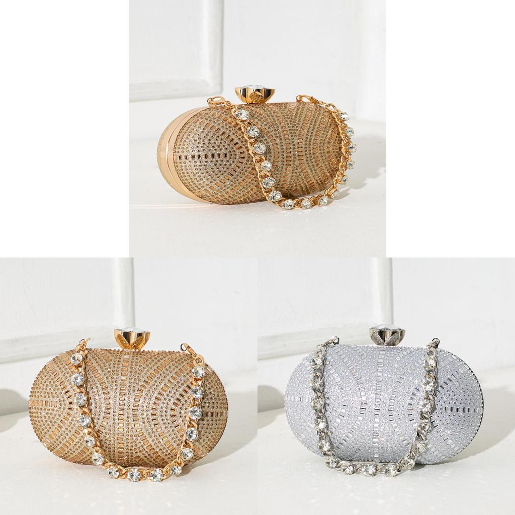 Fashion Clutch Bag With Water Drip Embellishments For Evening Parties And Formal Events