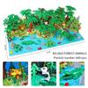 MOC Jungle Wild Animals Building Blocks DIY Toys for Boys Girls Forest Trees Blocks Compatible City Baseplate Kids Montessori