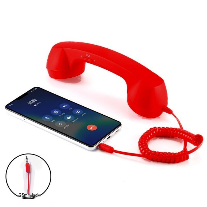 Retro Telephone Style Type-C Plug Mobile Headset with External Microphone