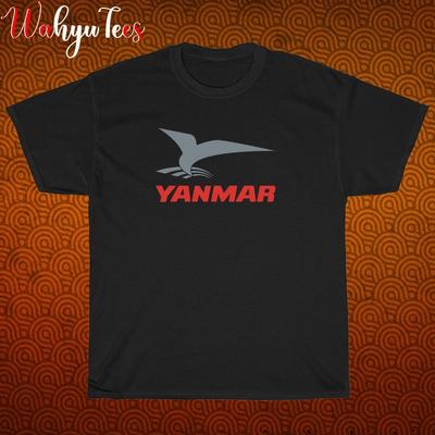 Nový!  Yanmar Marine Logo Černá Námořnická Modrá Velikost S-5XL Unisex Tričko