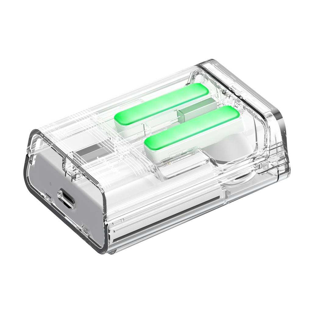 Joyroom IceLens TWS Bluetooth-Ohrhörer mit LED-Beleuchtung - Weiß