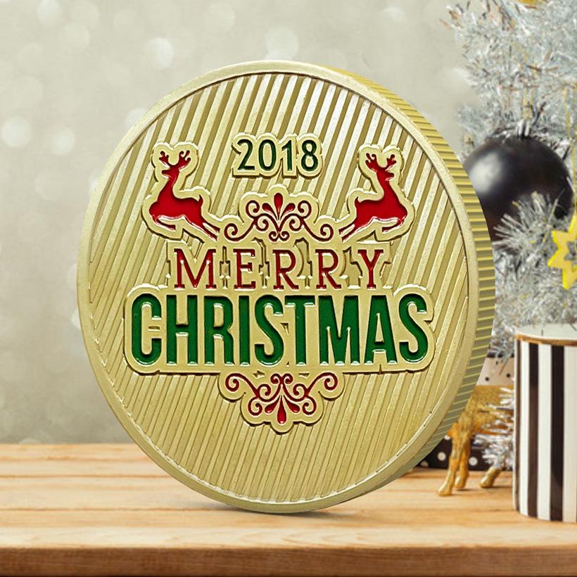 Christmas Snowman Colored Coins, Elizabeth Commemorative Medal Silver Coins, Christmas Eve Gifts, Tooth Fairy Colored Silver Coins