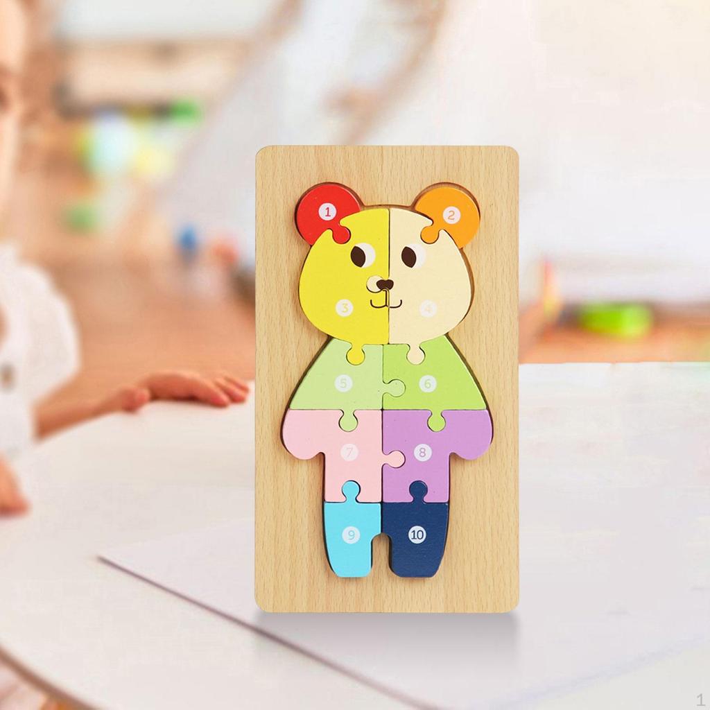 Jigsaw Wooden Puzzle, Activity Toys, Early Development, Preschool Travel Toy, Montessori Toys for