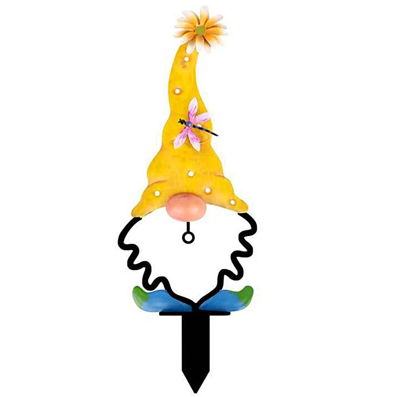 

Садовий декор Газонні кілки Двір Плагін Двір Вставка Передній дворик Металевий гном Гном Орнамент Силуети Скульптура ельфа жовтий
