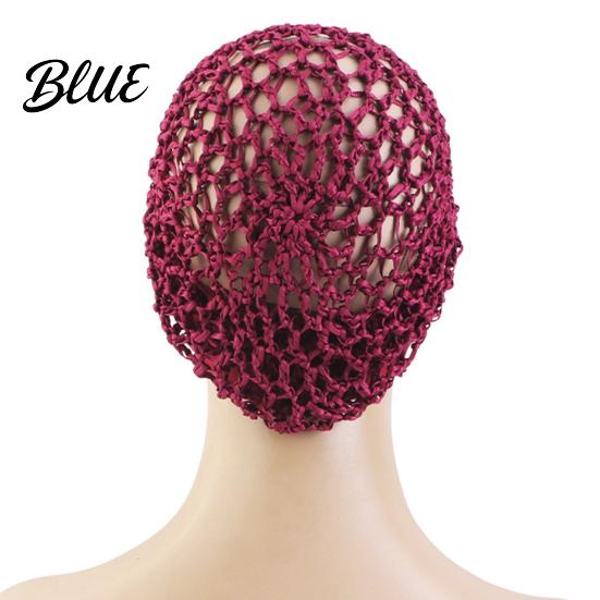 Crochet Hair Net Mesh Bonnet for Women, Breathable Polyester Sleeping Cap with Wide Anti Frizz Elastic Band, Lightweight Cove Wig Styling And