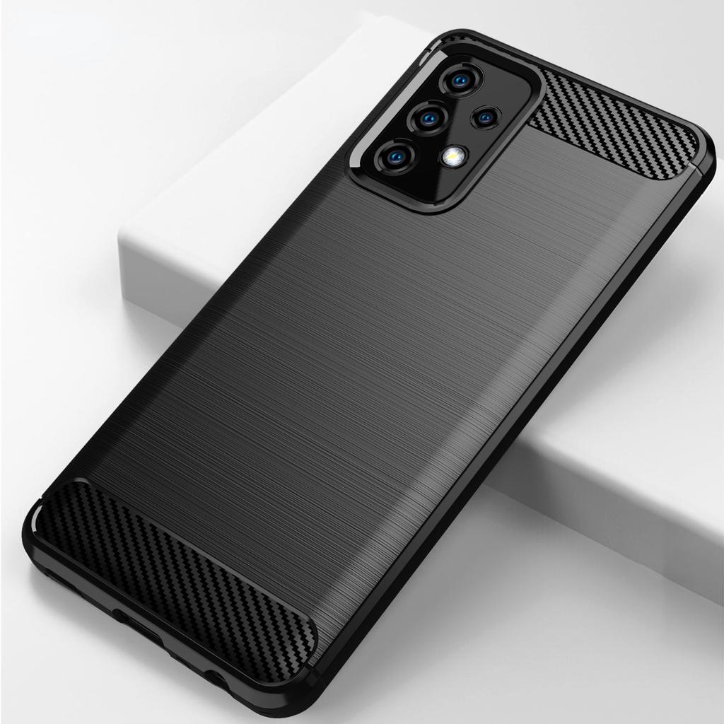 Carbon Fiber Case For Samsung Galaxy A20 A30 A40 A50 A70 A90 A51 A71 A32 5G A42 A52 A72 A53 Soft Silicone Shockproof Phone Cover