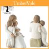 Charming Resin Mother And Baby Figurine For Home Bedroom Decorative Accent Gift