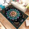 Boho Color Mandala Flower print Rug,living room sofa rug,bedroom bedside floor mat,entrance hallway Entry Door Mat,Washable Rug