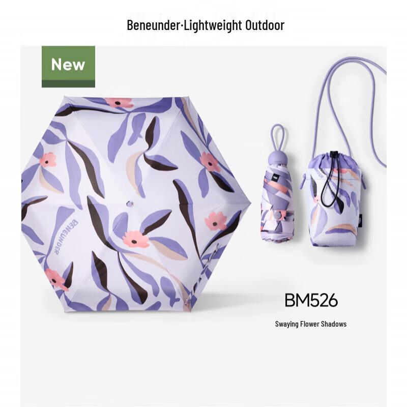 Beneath the Banana Wildflower UV Protection 5-Fold Umbrella