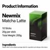 Newmix Coffee Matcha Latte 10 Sticks 200g