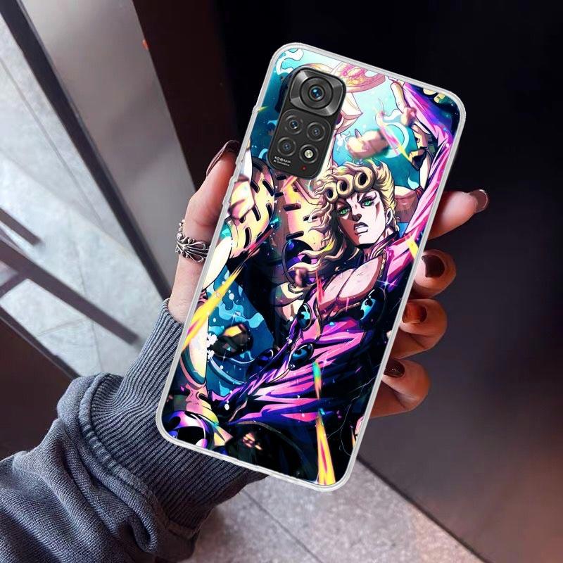 JoJo Adventure Giorno Giovanna Phone Case For Xiaomi Redmi Note 10 11 12 13 14 15 Pro Plus 11S 12S 14S 11T 11E 10S Soft TPU Back