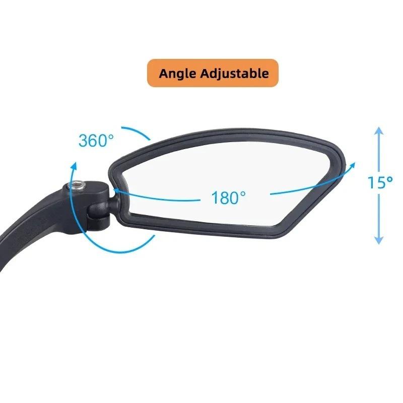 Bicycle Mirror MTB Road Bike Rear View Mirror Cycling Handlebar Back Eye Blind Spot Mirror Flexible Safety Rearview Bike Mirrors