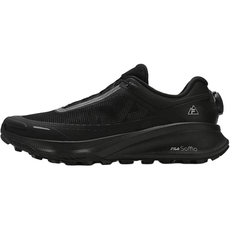 New FILA LYNX BOA 3+ Abrasion Resistant Low Top Trail Running Shoes Men's Black A12M531203F-BK