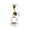 Nordic Rose Candlestick Metal Iron Crafts Wedding Candelabrum Flowers Ring Wax Candle Stand Dining Table Center Piece Decoration