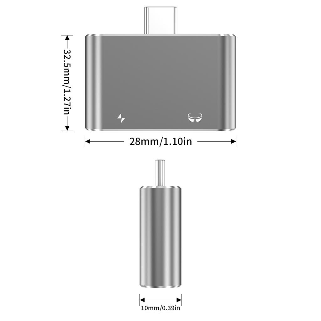 Highly Speed Type C to AR Glasses Charging Adapter for AIR/2 AR Glasses and Charging; Supports 100W Fast Charging
