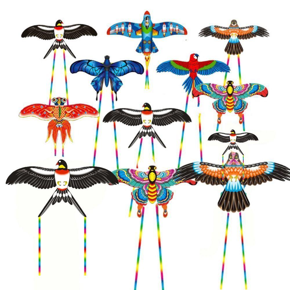Cartoon Large Eagle Kites DIY Toy Flying Bird Kites New Plastic Eagle Kite  Garden Outdoor Sports