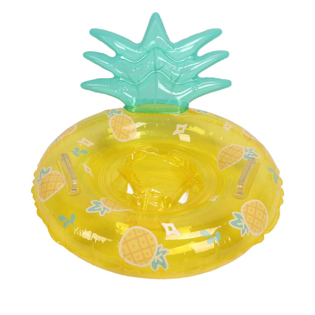 Thickened PVC Baby Swimming Ring Inflatable Baby Pool Float Sponge Bottom Seat Float Ring with Handle