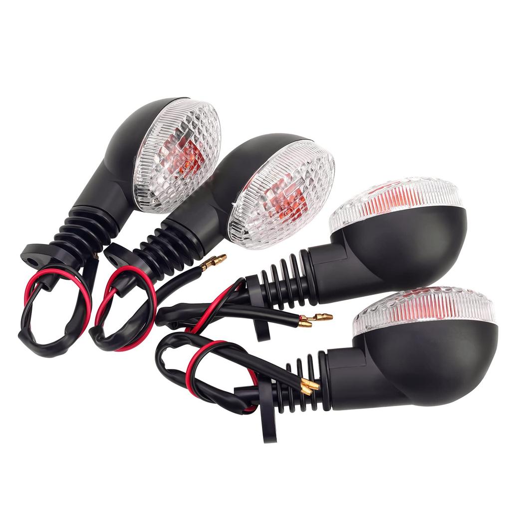 MOACCE Motocyklové žárovky blinkrů Přední Zadní 2 sady 4 kusy Kompatibilní modely VN650 EX250R KLX250 S NINJA 250 R KLX250SF VN650 Vulcan S YAMAHA