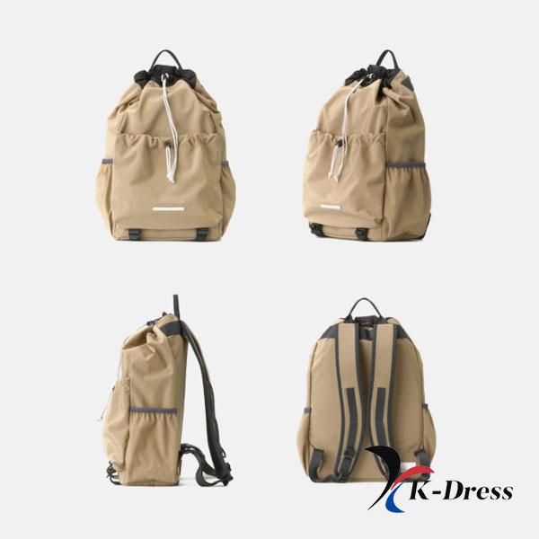 RAWROW String Rucksack Beige Daily Unisex Travel Backpack for Students, Laptop Bag for Professionals