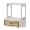 Kitchen Condiment Organizer Cabinet Dustproof Multipurpose with Door Solid Spice Holder Cupboard for