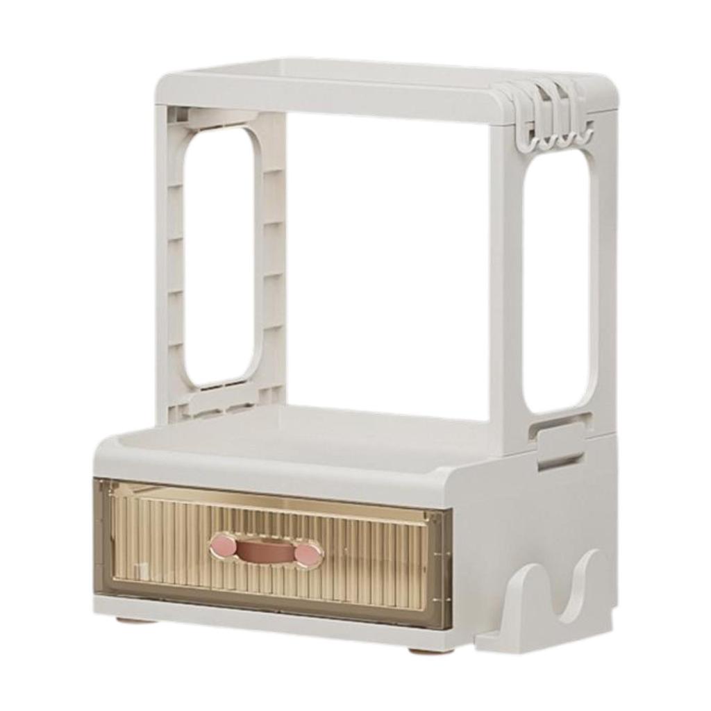 Kitchen Condiment Organizer Cabinet Dustproof Multipurpose with Door Solid Spice Holder Cupboard for