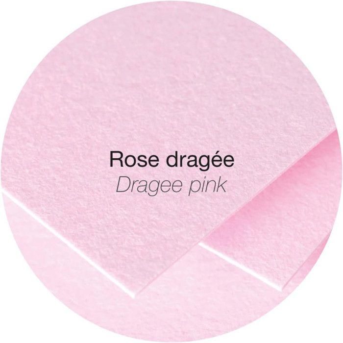 Enveloppe - CLAIREFONTAINE - Pollen - 162x229 mm - 120g - Rose dragée - paquet de 20