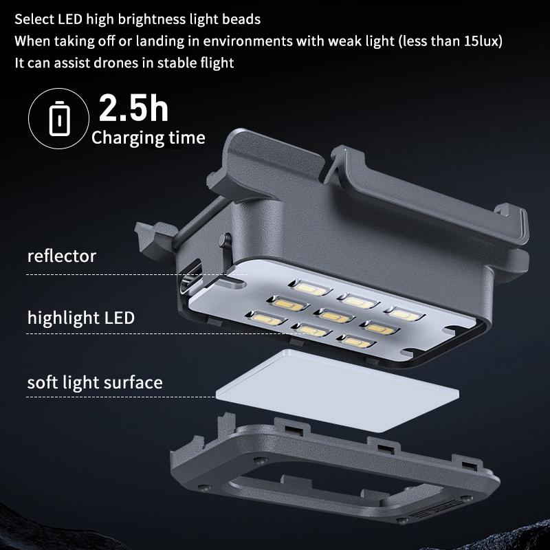 For Neo 2 LED Navigation Light With Landing Gear Anti-Collision Height Increase Stand LED Night Light Drone Upgrade Accessories