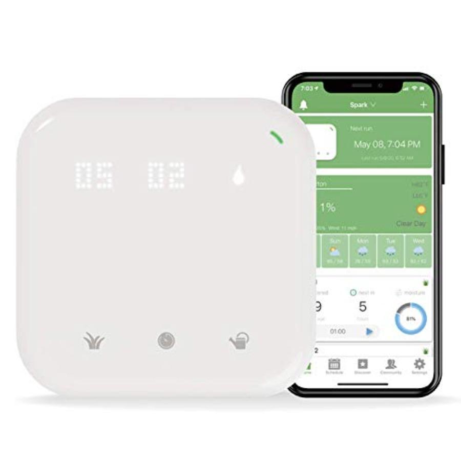 

Spark Smart Sprinkler Controller WiFi Weather Aware Remote Access Compatible with Alexa 16 Zone