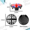 4Pcs 54mm England Flag Emblem Car Wheel Center Cover Hub Cap Stickers For Mini Cooper S R50 R52 R53 R55 R56 R58 R59 R60 R61