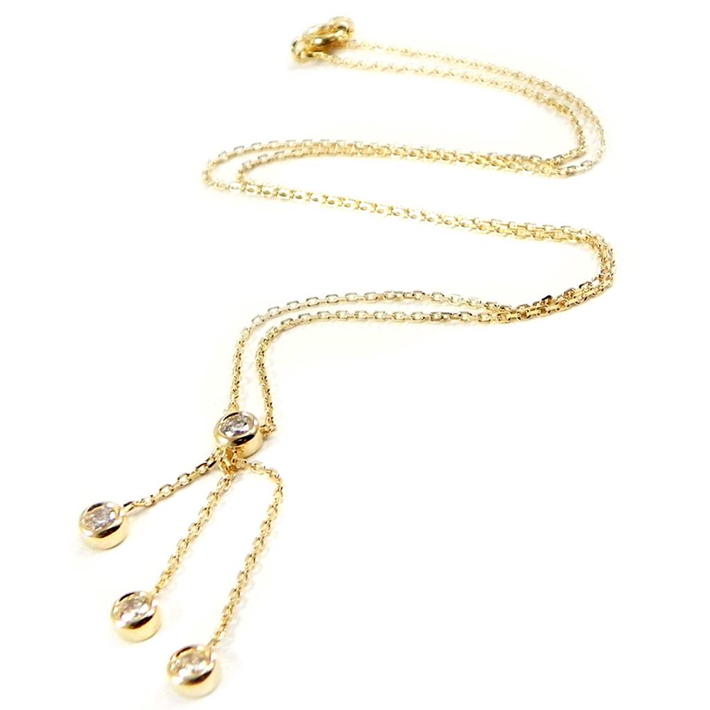 Altesse [I3153] - Collier Plaqué Or 'Câlin' blanc