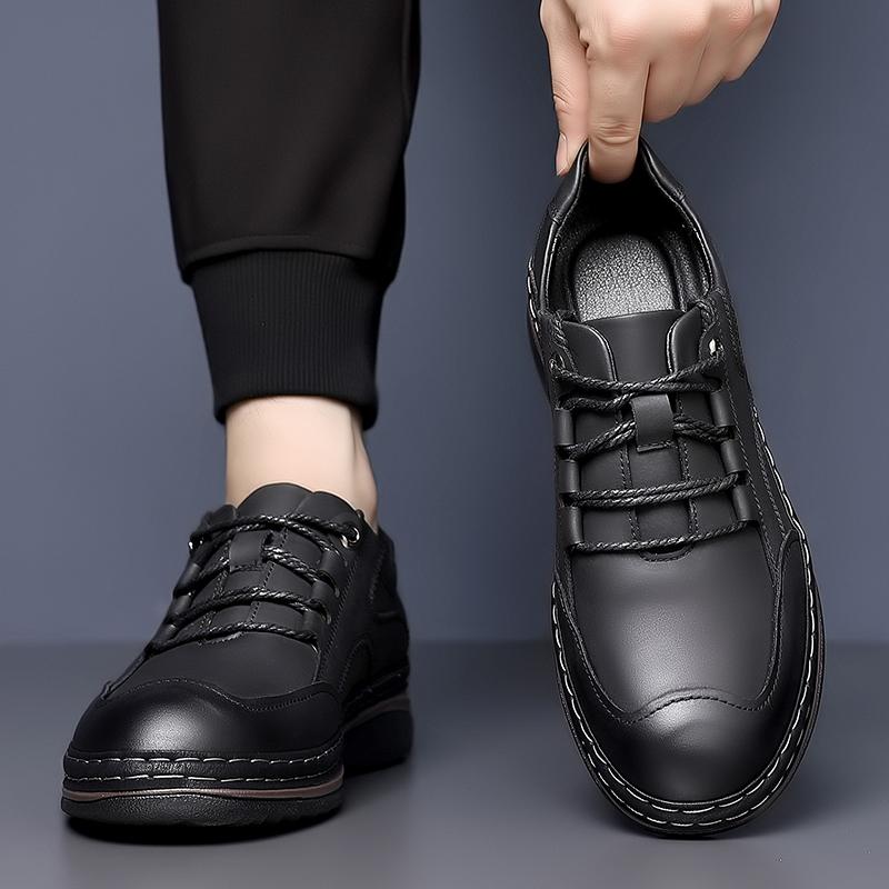 Fashion Casual Men's Leather Shoes High Quality and Comfortable Retro Style Daily Adult Office and Work Hot Selling Classic Shoes