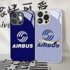Airbus Logo Phone Case for Iphone 17 Air 16 15 14 12 11 13 Pro Max Mini Se Puls Glass Cover
