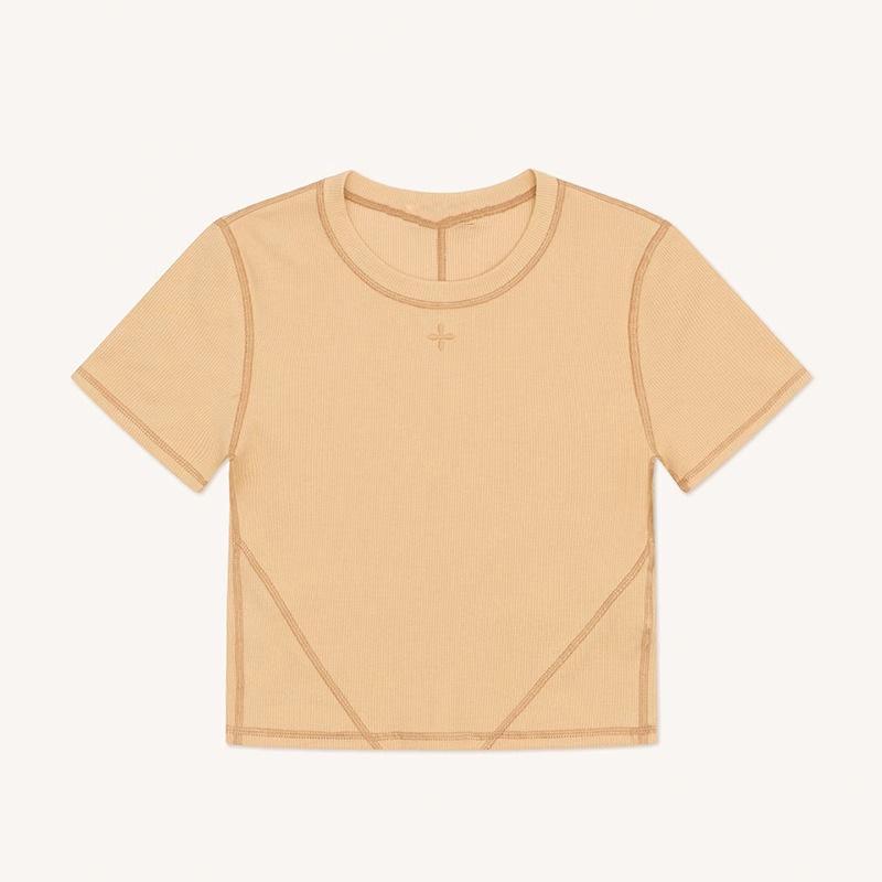 Women s Camouflage Slim-fit Fishbone Sports Short Sleeve Top - Zhang Yuxi Style Medium