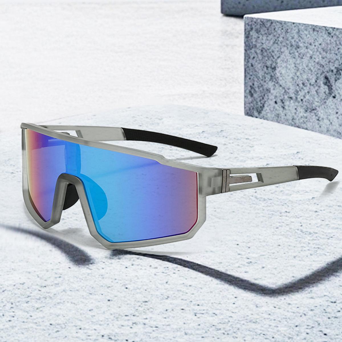 Dsd1 Black Latest Active Uv Protection Glasses Colorful Integrated Trendy Outdoor Use Biking Mountaineering Sunscreen Uv Protection Glasses 3258
