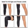 Professional Knitted Extended Knee Pads for Sports and Fitness
