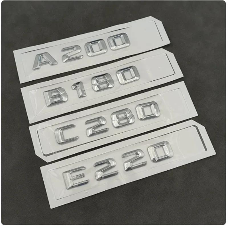 

3D Car Trunk For Mercedes Benz A B C E Grade 180 220 220 160 35 43 45 63 250 300 320 350 400 Emblem Logo Letters Accessories A35 серебряный