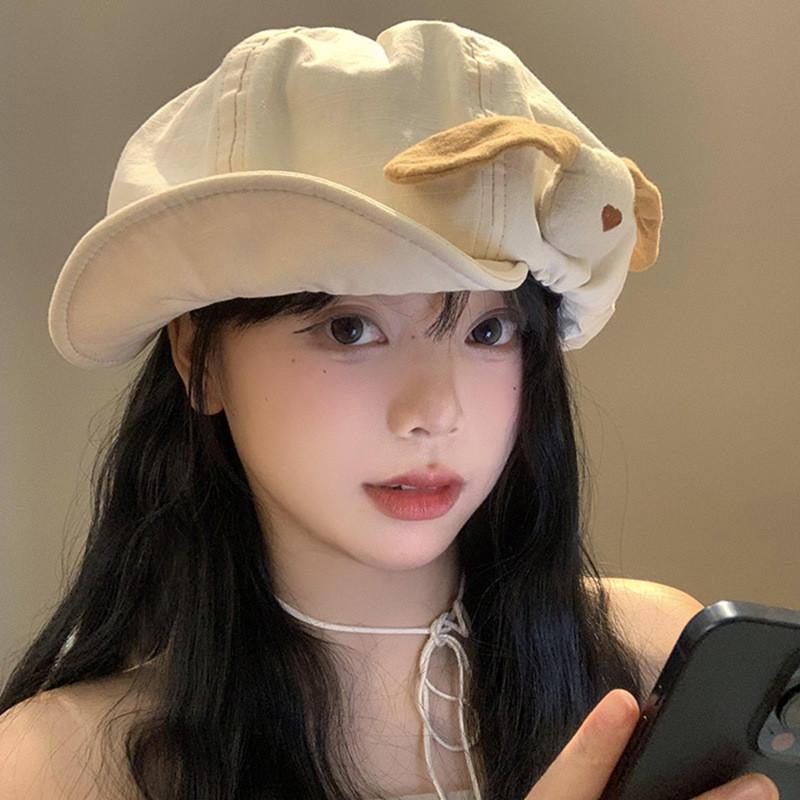 Dog Chic Cloud Beret Hat Unisex Design For Cute Spring  Outdoors Leisure Wear